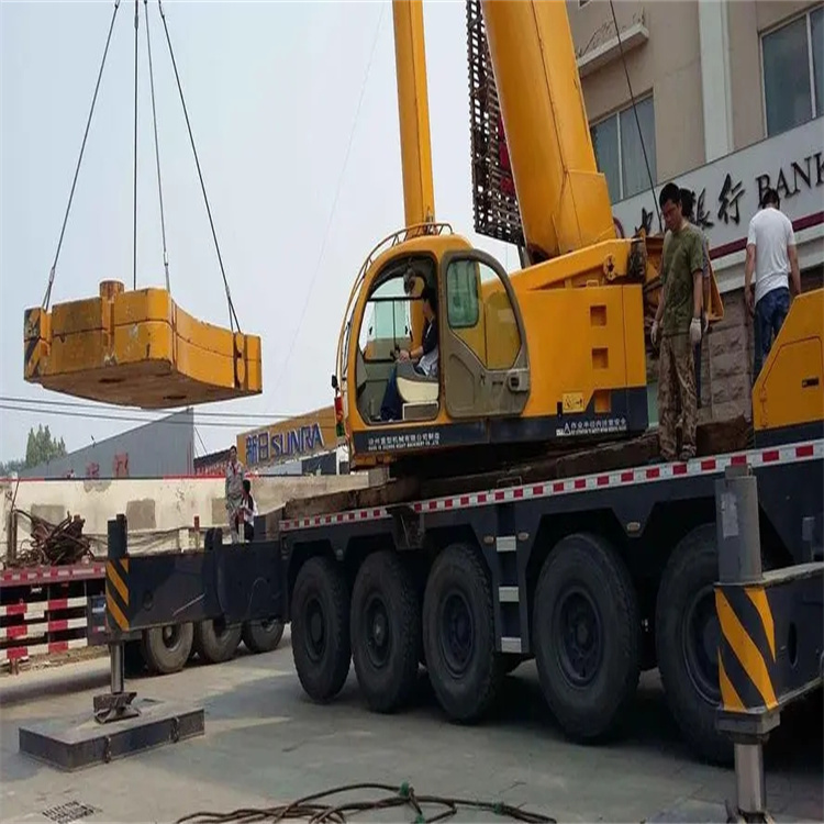 上饶信州当地吊车出租|机器吊装|75吨|工厂搬迁服务